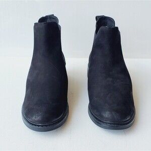 Josef Seibel Selena 18 Mens Chelsea Black Suede Boots size 10-10.5 NWOB